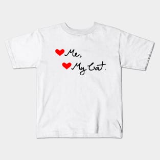 LOVE ME LOVE MY CAT Kids T-Shirt